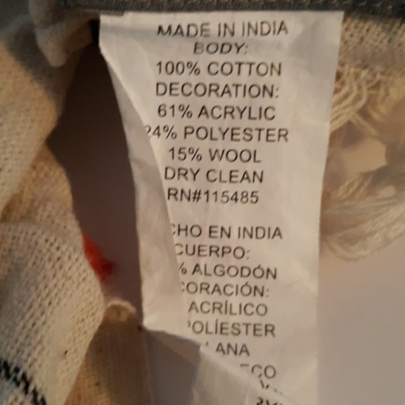 Silpada wool mix blanket shawl wrap - Picture 4 of 4